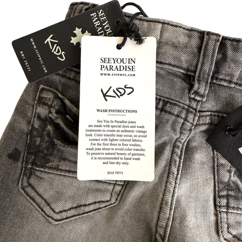 NWT Jordan Craig GIRLS SEE YOU IN PARADISE denim jean size 2 - Picture 3 of 13